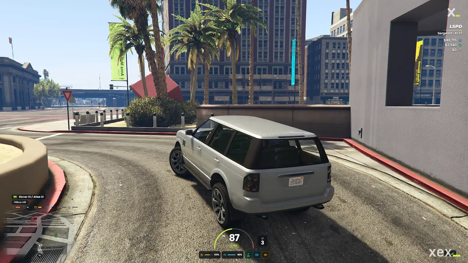 Speed, rpm, gear, fuel, engine health, seatbelt, lights, turn signals and cruise control while driving