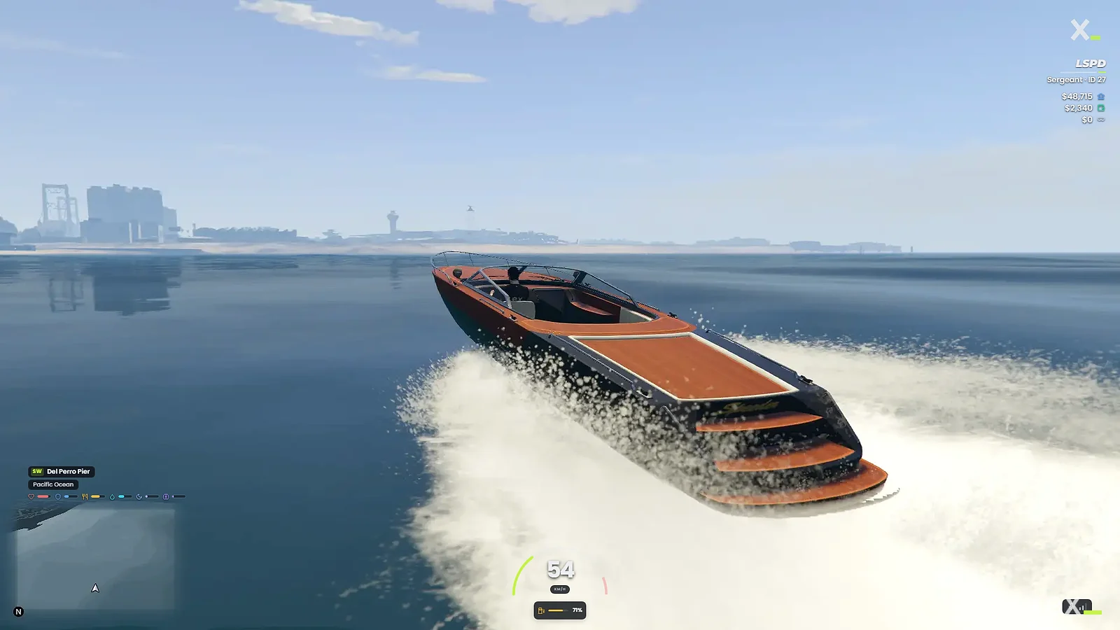 On the water: fuel and speed, no belt or gear